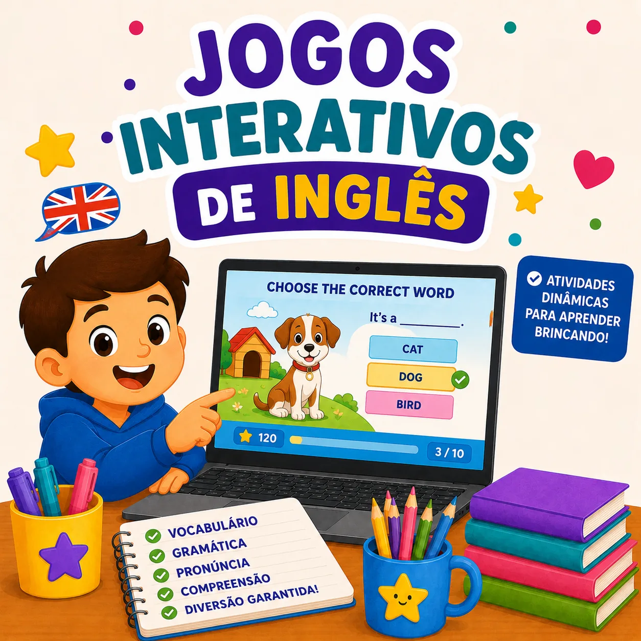 Jogos Interativos de Inglês